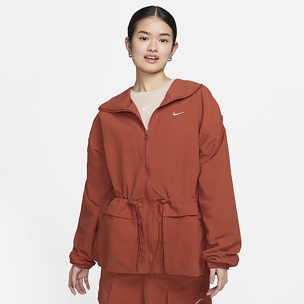 Orange nike windbreaker womens deals